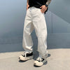 Vintage Baggy Western Baskılı Jean Pantolon, yakın çekim — Navra Wear