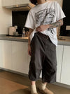 Vintage Wide Leg Jean Şort, stil görünüm — Navra Wear