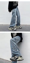 Star Stitch Baggy Denim