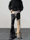Faded Detail Mosaic Relaxed Bell Denim