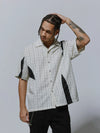 Mens Comfort Lapel Retro Plaid Top