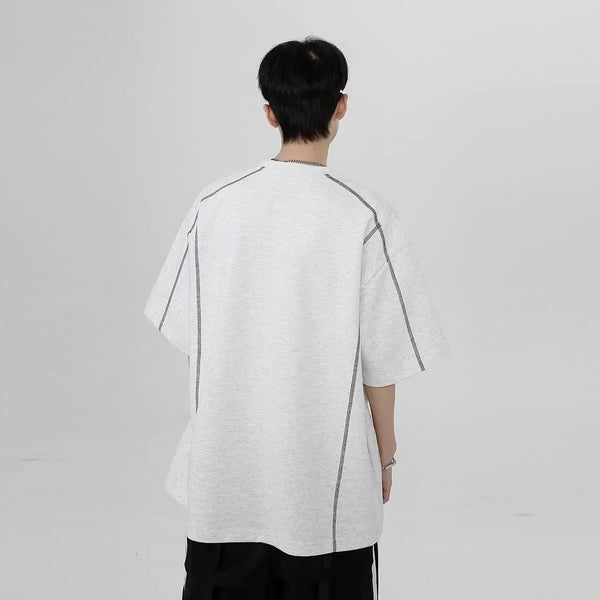 Block-Style Air-Light Stars-and-Stripes Black Short Sleeve T-Shirt alternatif görünüm