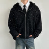 Diamond Fur Patchwork Hood