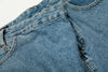 Durable Faded Relaxed Bell Leg Denim