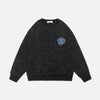 Hip-Hop Baskılı Sweatshirt, stil görünüm — Navra Wear