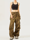 Baggy Patchwork Jean Pantolon, yakın çekim — Navra Wear