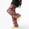 Heritage Plaid Wide-Leg Trousers