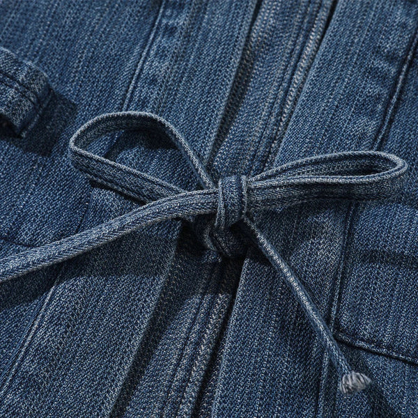 Relaxed Workshop Wrap Denim Jacket alternatif görünüm