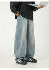 Plain Rinse Faded Bell Leg Denim