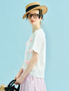 Soft Soft-Touch White Heart Patch T-Shirt