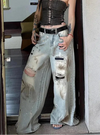 2000s Metro Heritage Blue Boyfriend Torn Denim