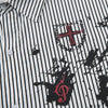 Dark Layered Graphic Illusion Long Shirt