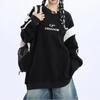Stars and Bars Hip-Hop Print Top