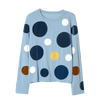 Dot Polka Blue Soft Long Sleeve T-Shirt