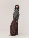 Red Check Work Trousers
