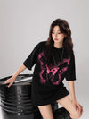 Women Block-Style Wings-Print Print Relaxed Fit T-Shirt