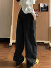 Faded Detail High-Rise Relaxed Denim