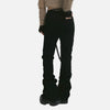 Black Slim Fit High-Rise Bell Bootcut Denim