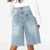 Fringe Rise Women's Denim Shorts