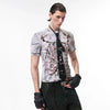 Out Hollow Hand-Painted Fit Slim T-Shirt