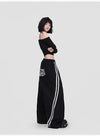 Black Lace Leisure Trousers