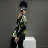 Forest Tonal Print Long Sleeve Top