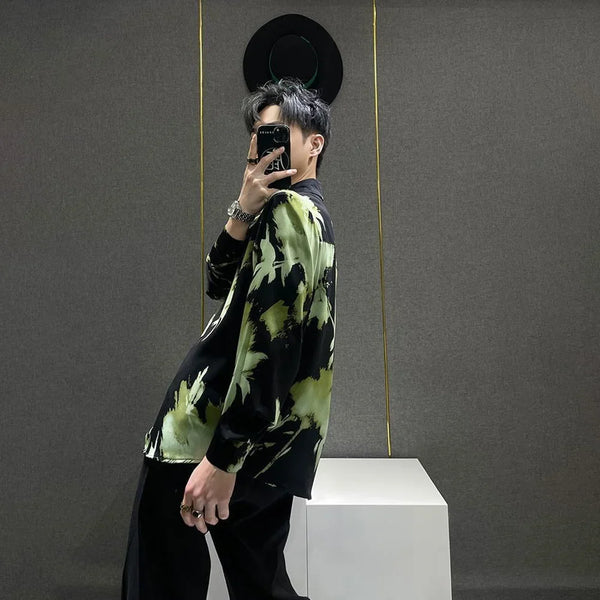 Forest Tonal Print Long Sleeve Top alternatif görünüm
