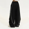 Vintage Wide Leg Çizgili Jogger, detay görünüm — Navra Wear