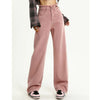 Pink Dark 2000s Designer Classic Leg Denim
