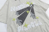 Essential Colorful Cartoon Letter Print Sport-Collar T-Shirt