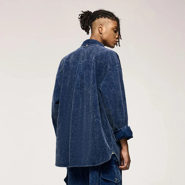 Easy Oversized Classic Button Top alternatif görünüm