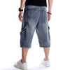 Multi-pocket Rinse Denim Shorts
