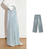 Chic Mid Waist Stonewashed Denim