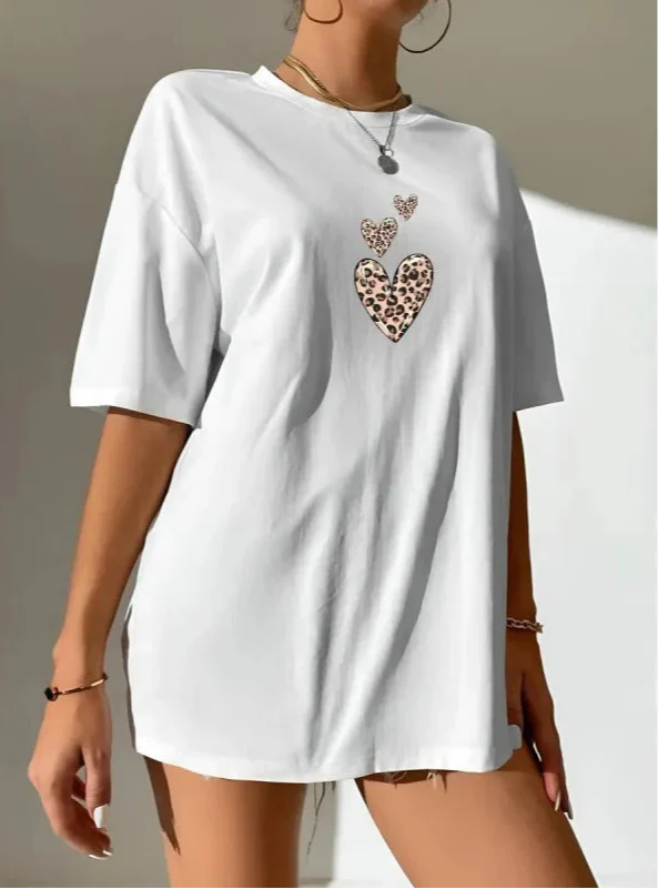Print Leopard Spicy & Sweet T-Shirt alternatif görünüm