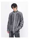 Hip-Hop Knit Stripe Sweatshirt
