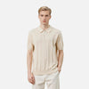 Sleeve Short Zipper Half Knitted Flexible T-Shirt