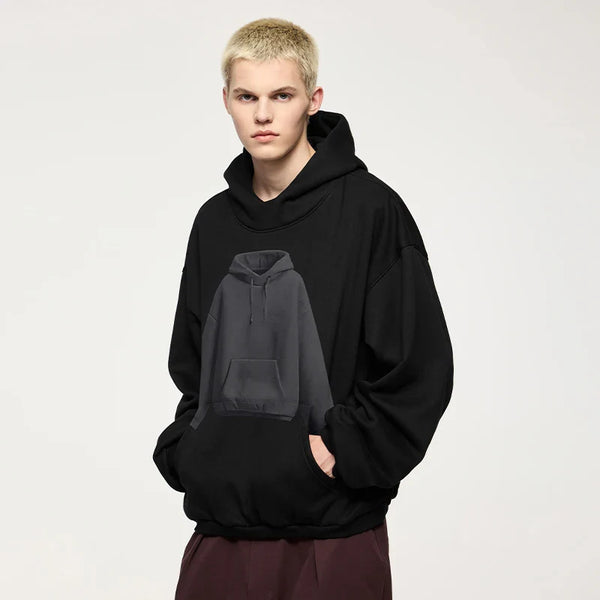 Minimal Print Sweatshirt alternatif görünüm