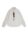 Floral Embroidery Chic Retro Long Top