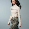 Worn Rib Grunge Sweatshirt