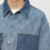 Splice Denim Premium Casual Long Shirt