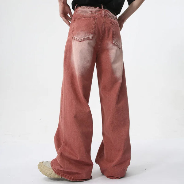 Metro Red High Street Style Relaxed Denim alternatif görünüm