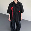 3D Panel Sculptural Short Sleeve Top