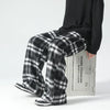 Wide Leg Ekose Jogger, detay görünüm — Navra Wear