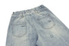 Yıkanmış Wide Leg Şort, kombin görünüm — Navra Wear