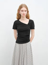 V-Neck Irregular Unique T-Shirt