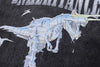 Designed Robot Dinosaur Print Short Sleeve T-Shirt