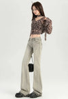 Chic Bell Mid-Waist Stretch Denim