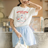 Aged Cotton Oversized Designed T-Shirt