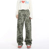 Easy Urban Beat Western Style Wild Print Denim