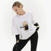 Sharp-Cut European Chilled Bright-Days Print T-Shirt